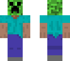 steve with creeper head