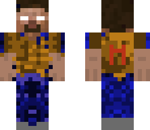 herobrine with animal skin