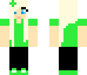 cute green girl