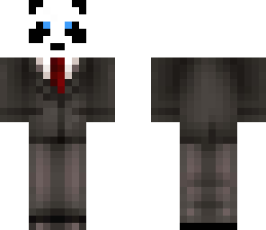 panda in a suit