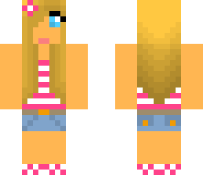 summertime girl with flower