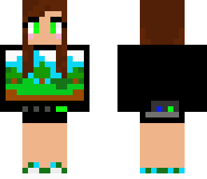 tv in minecraft girl