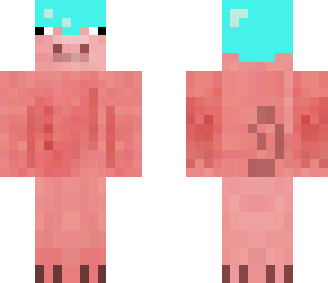 pig with diamond helment