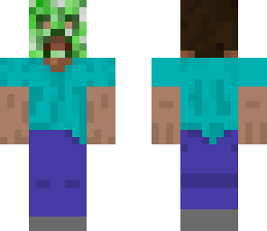 steve with creeper mask