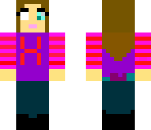 half herobrine half girl