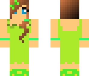 girl with green dress