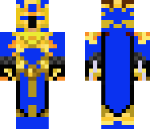 blau and gold armor