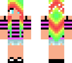 cool rainbow girl