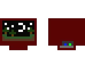 minecraft red tv night