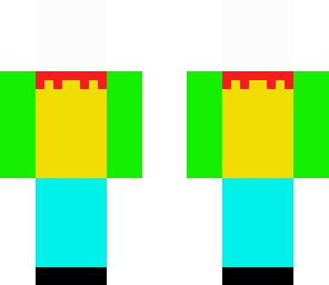 headless colourful person