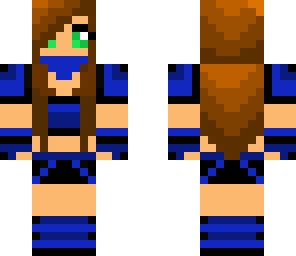 blue ninja girl