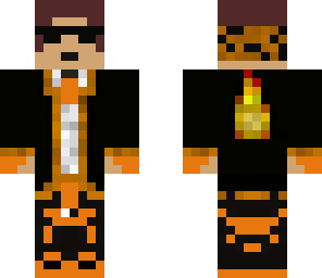 balck and orange kid