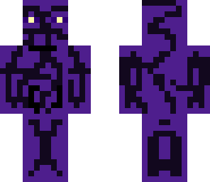blakck and purple enderman