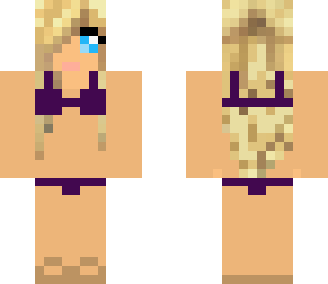 purple bikini girl
