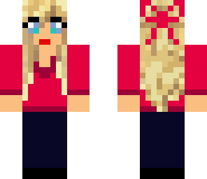 blonde girl jean