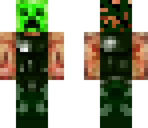 crazy creeper steve