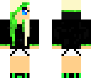 green haired girl fixed