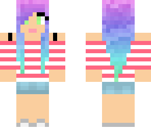 rainbow pink stripes