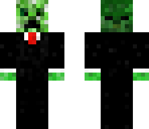 creeper in a tux