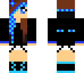 blue cute gal