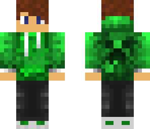 green hoodie