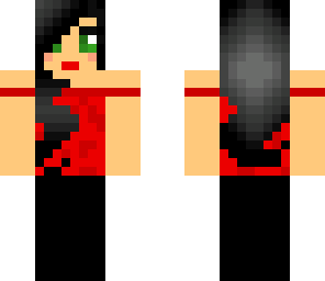 red and black girl