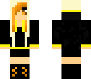 scene girl orange with yellow