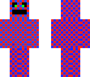 blue and red
