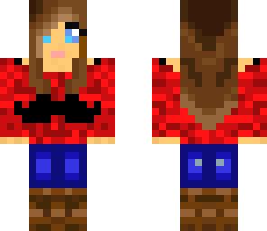 red moustache girl