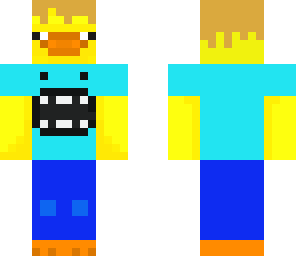 yellow pants duck