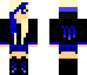 cute blue girl