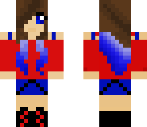 edited red and blue girl