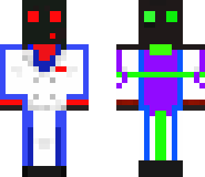 two ninja face