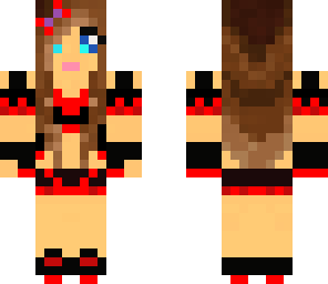 red pretty girl