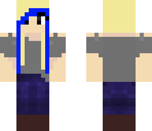 blue cute girl