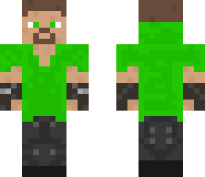 green sweatshirt steve with headphones