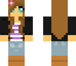 teen skin with flower