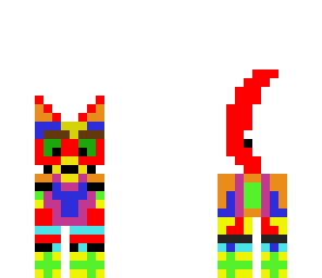 rainbow gremlin cat
