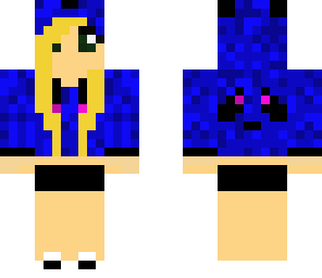 royal blue panda girl