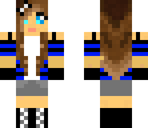 blue and black girl