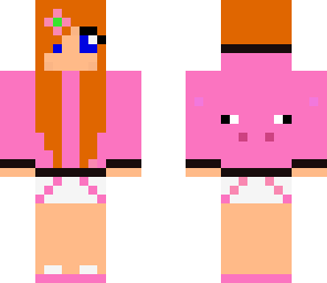 slitley changed pig hoodie girl