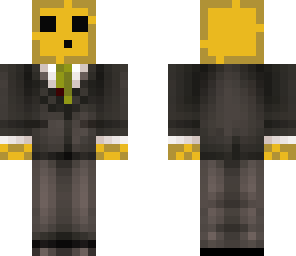 yellow slime in a suit