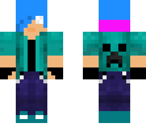 blue hair boy