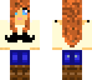 french moustache girl