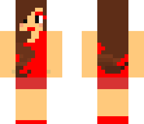 red brunette