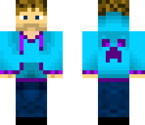 blue creeper hoodie