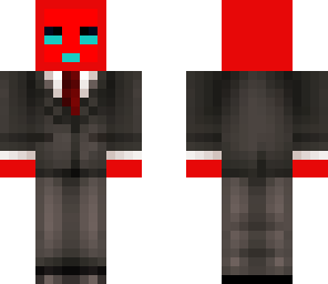 red slime in a suit