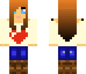 light to dark haired girl