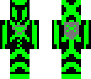 green neon suit
