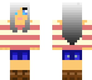 white haired girl